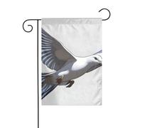 YYHWHJDE Mât de drapeau de jardin imprimé colombe volante décoration de cour extérieure mode 30,5 x 45,7 cm