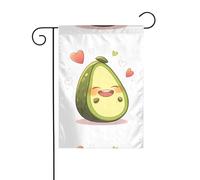 YYHWHJDE Mât de drapeau de jardin motif avocat super heureux décoration de cour extérieure double face 30,5 x 45,7 cm