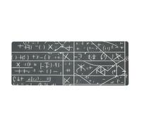 YYHWHJDE Maths Geometry Geek Calculus Picture Tapis de souris extra large pour ordinateur de bureau antidérapant Clavier de jeu Version épaisse 30,5 x 80 cm