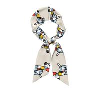 YYHWHJDE Mondrian Abstractionisme Petit Animal Image Écharpe Mode Femme Convient comme écharpe, foulard, bandeau, bandeau