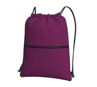 YYHWHJDE Morning Glory Purple Prints Sac à dos avec cordon de serrage - Sac en polyester résistant à l'eau pour salle de sport, voyage et randonnée - Léger, durable et compact