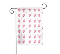 YYHWHJDE Motif crise cardiaque - Mât de drapeau de jardin - Décoration extérieure - Double face - 30,5 x 45,7 cm