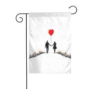 YYHWHJDE Motif « Stay with you forever » - Pour jardin - Décoration de cour extérieure - 30,5 x 45,7 cm
