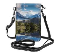 YYHWHJDE Mountain View Pochette en cuir pour téléphone portable