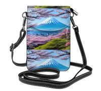 YYHWHJDE Mt. Fuji In Early Spring Prints Petit sac à bandoulière en cuir pour femme, imperméable et durable