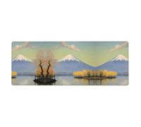 YYHWHJDE Mt. Fuji in The Distance Prints Tapis de souris extra large 30,5 x 80 cm pour l'apprentissage des jeux de bureau