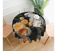 YYHWHJDE Nappe décorative ronde de 152,4 cm - Belle image de cacatoès - Imperméable - Lavable et réutilisable - Pour salle à manger, café, pique-nique, mariage, fête