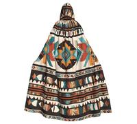 YYHWHJDE Native American Patterns Prints Halloween Adulte Cape à capuche Vêtements pour hommes et femmes Manteau Jeu de rôle