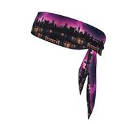 YYHWHJDE New York Night Sky Prints Foulard de sport double face pour homme et femme réglable pour toutes les circonférences de tête