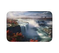 YYHWHJDE Niagara Falls Tapis de sol en velours avec bordure en cristal pour chambre à coucher, salon, dortoir, décoration de la maison