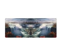 YYHWHJDE Niagara Falls Tapis de souris extra large pour ordinateur de bureau, clavier de jeu antidérapant, version épaisse, 30,5 x 80 cm