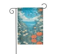 YYHWHJDE Nombreux drapeaux de jardin imprimés tournesol 30,5 x 45,7 cm d'épaisseur tendance