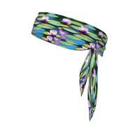 YYHWHJDE Nymphéas dans les imprimés d'eau - Foulard double face - Séchage rapide - Évacuation de l'humidité - Pour femmes, filles et hommes