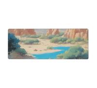 YYHWHJDE Oasis in The Desert Prints Tapis de souris extra large pour ordinateur de bureau et clavier de jeu Version épaisse 30,5 x 80 cm