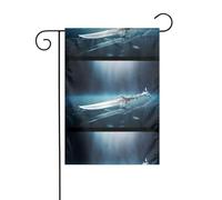 YYHWHJDE Odd Art Drapeaux de jardin imprimés armes 30,5 x 45,7 cm pour décoration de cour avec une largeur de poteau de 3 cm (drapeau uniquement, mât non inclus)