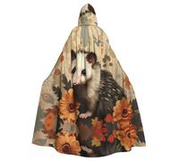 YYHWHJDE Opossum Cape à capuche pour adulte sans fermeture éclair, confortable et durable pour les jeux de rôle