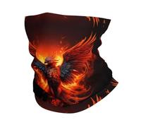 YYHWHJDE Orange Rouge Phoenix Imprimés Foulard Bandeau, Masque de Sport Multifonctionnel Serviette Homme Femme
