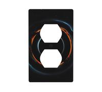 YYHWHJDE Panneau mural décoratif avec trous noirs mystérieux cosmiques - Durable et adapté pour les accessoires d'interrupteur - 11,4 x 7 cm