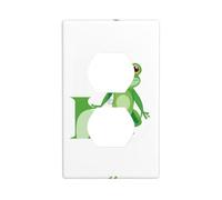 YYHWHJDE Panneau mural double pour prise électrique avec inscription « The Frog Prince who Said he Loved You » - 11,4 x 7 cm