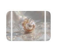 YYHWHJDE Pearls in The Waves Tapis de sol antidérapant et épais lavable pour salle de bain, chambre à coucher, 40,6 x 61 cm