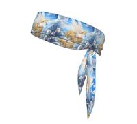 YYHWHJDE Pegasus Foulard de sport avec motif carrosse absorbant la transpiration et respirant, bandeau de mouvement, foulard double face
