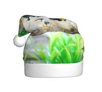 YYHWHJDE Petit chapeau de Noël relaxant imprimé poisson rouge pour adulte accessoire festif de qualité fabriqué doux et léger