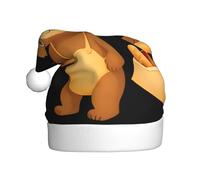 YYHWHJDE Petit ours tenant une baguette imprimée chapeau de Noël pour adulte Convient pour Halloween, Noël et Nouvel An