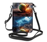 YYHWHJDE Petit sac à bandoulière à rabat en cuir avec imprimé Lightning Tennis pour femme, imperméable et durable