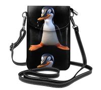 YYHWHJDE Petit sac à bandoulière en cuir pour femme avec imprimé pingouin bave - Imperméable et durable
