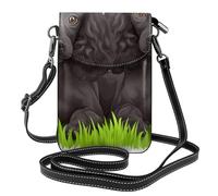 YYHWHJDE Petit sac à bandoulière en cuir pour téléphone portable, 19,3 x 12,4 cm, motif caniches pour la marche, le camping, le shopping, les voyages et une utilisation en extérieur