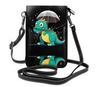 YYHWHJDE Petit sac à bandoulière en cuir pour téléphone portable, 19,3 x 12,4 cm, motif dinosaure pour la marche, le camping, le shopping, les voyages et une utilisation en extérieur
