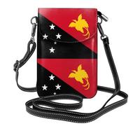 YYHWHJDE Petit sac à bandoulière en cuir pour téléphone portable, 19,3 x 12,4 cm, motif drapeau de la Papouasie-Nouvelle-Guinée pour la marche, le camping, le shopping, les voyages et une utilisation