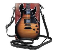 YYHWHJDE Petit sac à bandoulière en cuir pour téléphone portable, 19,3 x 12,4 cm, motif guitare rock pour la marche, le camping, le shopping, les voyages et une utilisation en extérieur