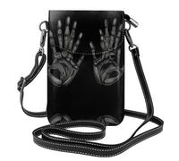 YYHWHJDE Petit sac à bandoulière en cuir pour téléphone portable, 19,3 x 12,4 cm, motif humanoïde imprimé griffe de loup pour la marche, le camping, le shopping, les voyages et une utilisation en
