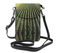 YYHWHJDE Petit sac à bandoulière en cuir pour téléphone portable, 19,3 x 12,4 cm, vaste motif de terres agricoles pour la marche, le camping, le shopping, les voyages et une utilisation en extérieur