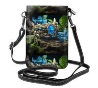 YYHWHJDE Petit sac à main pour téléphone portable 19,3 x 12,4 cm avec anneau magique perdu et image en cuir pour femme, parfait pour la marche, le camping