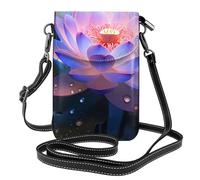YYHWHJDE Petit sac à main pour téléphone portable 19,3 x 12,4 cm avec motif fleur de lotus pour femme, parfait pour la marche, le camping