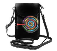 YYHWHJDE Petit sac à main pour téléphone portable 19,3 x 12,4 cm avec motif labyrinthe coloré pour femme, parfait pour la marche, le camping