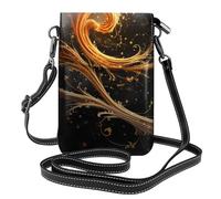 YYHWHJDE Petit sac à main pour téléphone portable 19,3 x 12,4 cm avec motif Phoenix Vigne volante en cuir pour femme, parfait pour la marche, le camping