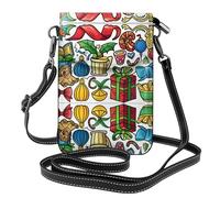 YYHWHJDE Petit sac à main pour téléphone portable 19,3 x 12,4 cm - Différents cadeaux - Étui à rabat en cuir pour femme, parfait pour la marche, le camping