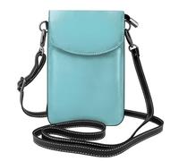 YYHWHJDE Petit sac à main pour téléphone portable 19,3 x 12,4 cm en cuir à motif bleu, pour femme, parfait pour la marche, le camping