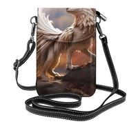 YYHWHJDE Petit sac à main pour téléphone portable 19,3 x 12,4 cm, motif bêtes étranges pour femme, parfait pour la marche, le camping