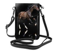 YYHWHJDE Petit sac à main pour téléphone portable 19,3 x 12,4 cm, motif cheval au galop pour femme, parfait pour la marche, le camping