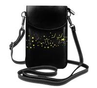 YYHWHJDE Petit sac à main pour téléphone portable 19,3 x 12,4 cm, motif traits d'étoiles, étui à rabat en cuir pour femme, parfait pour la marche, le camping