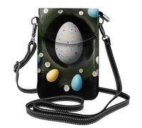 YYHWHJDE Petit sac à main pour téléphone portable 19,3 x 12,4 cm, motif œuf de Pâques porte-bonheur pour femme, parfait pour la marche, le camping
