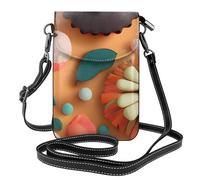 YYHWHJDE Petit sac à main pour téléphone portable 19,3 x 12,4 cm, papier découpé avec motif tournesols colorés pour femme, parfait pour la marche, le camping