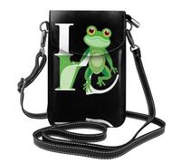 YYHWHJDE Petit sac à main pour téléphone portable 19,3 x 12,4 cm The Frog Prince Who Said He Loved You Étui à rabat en cuir pour femme, parfait pour la marche, le camping, noir