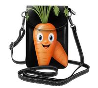 YYHWHJDE Petit sac à main pour téléphone portable de 19,3 x 12,4 cm, joli motif radis, étui à rabat en cuir pour femme, parfait pour la marche, le camping