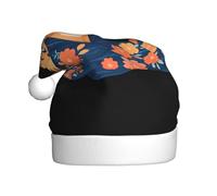 YYHWHJDE Petit tigre enveloppé dans une couverture florale imprimée chapeau de Noël pour adulte pour homme et femme vêtements bandeau pour les occasions festives
