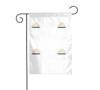 YYHWHJDE Petit yacht, grand hérisson, drapeau de jardin, décoration de cour, 30,5 x 45,7 cm pour jardin, terrasse, balcon